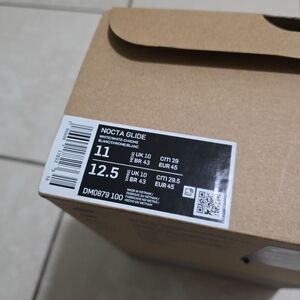 Nike Nocta Glide White and Black